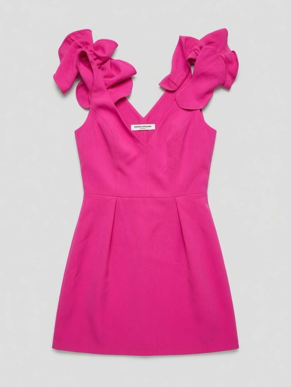 Amanda Uprichard Girl's Hot Pink Ruffle Strap Dress
